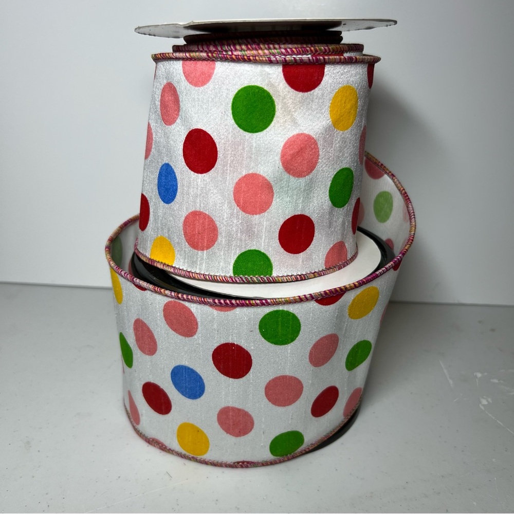 Colorful Polka Dot Ribbon